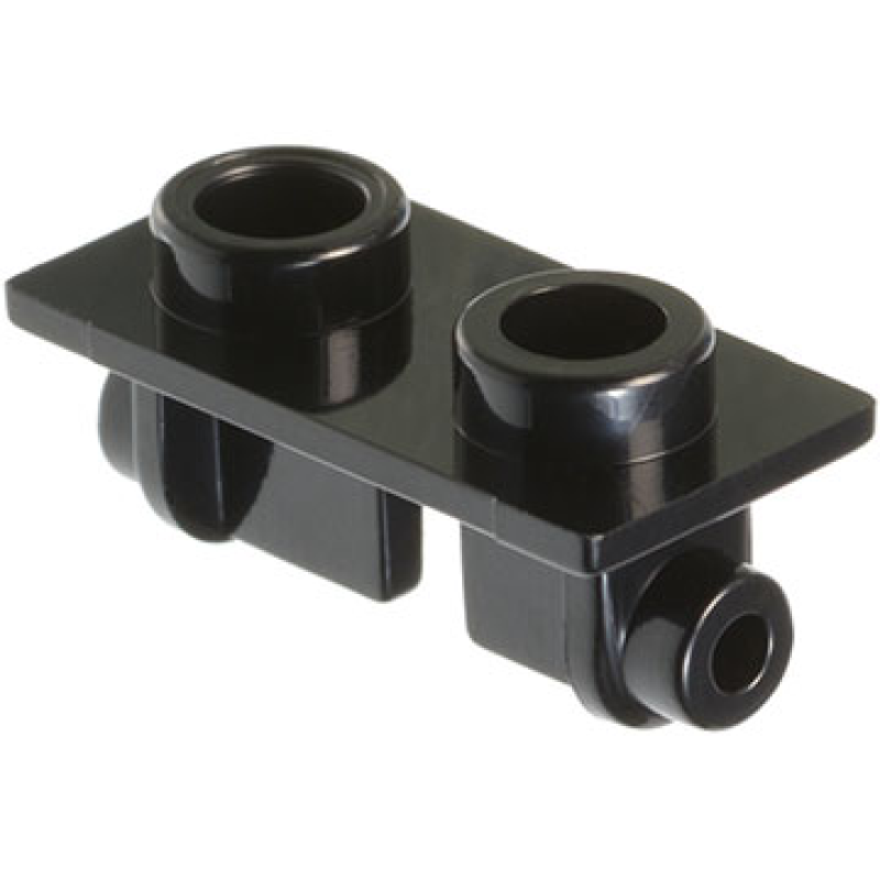Scharnier Steen 1x2 basis Black